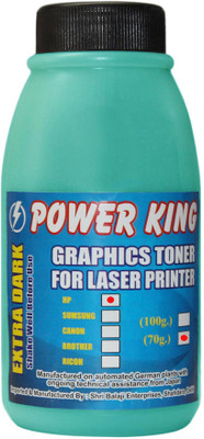 

Power King Extra Dark Toner Power for Use in HP 35A / 36A / 78A / 88A / 85A / 83A (70 Grams) Pack of 1 Single Color Ink Toner(Black)
