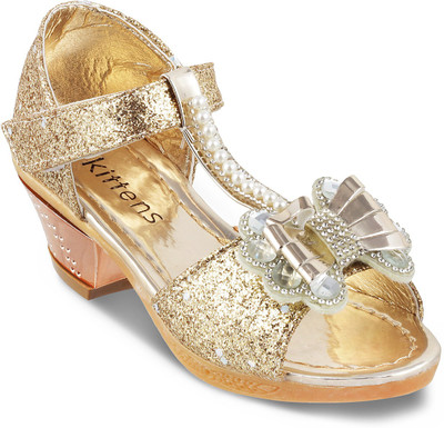 

KITTENS Girls Velcro Flats(Gold