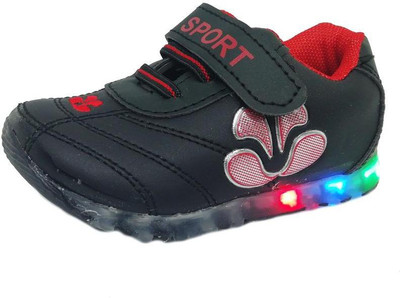

TeeniTiny Boys & Girls Velcro Sneakers(Black