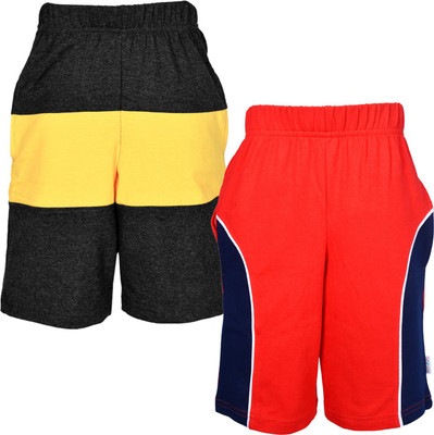 

Gkidz Short For Boys Casual Solid Cotton(Multicolor, Pack of 2