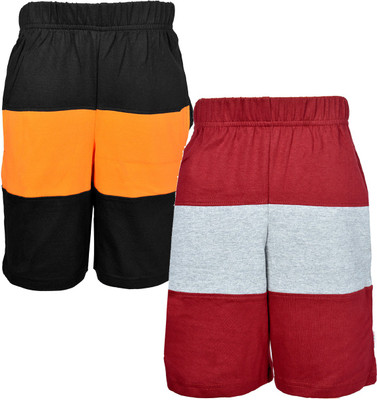 

Gkidz Short For Boys Casual Solid Cotton(Multicolor, Pack of 2