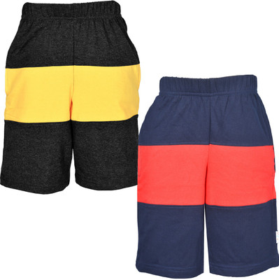 

Gkidz Short For Boys Casual Solid Cotton(Multicolor, Pack of 2