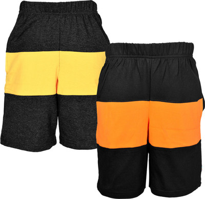 

Gkidz Short For Boys Casual Solid Cotton(Multicolor, Pack of 2
