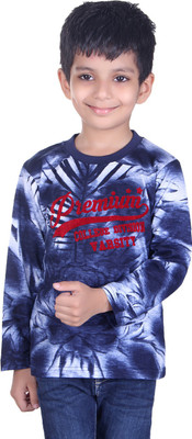 CH1 Boys Printed Cotton T Shirt(Multicolor, Pack of 1) Flipkart