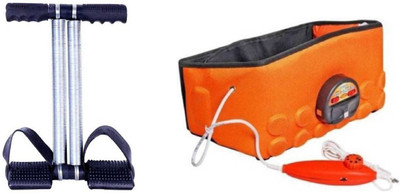 

COMODO Double Spring Tummy Trimmer With Sauna Slim Orange vibrating Slimming Belt For Weight Reduction Gym & Fitness Kit