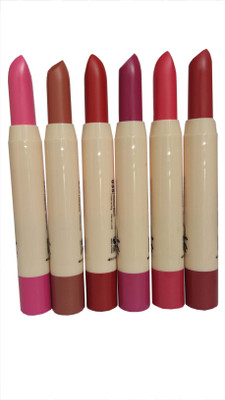 

Menow Matic Lipstick Pack of 6 Shade-B(Multicolor, 4.5 g)