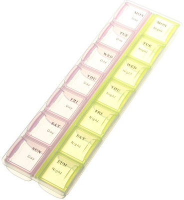 

LS Letsshop 7 days 1 week Day and Night Manual (Multicolor) Medicine Dispenser
