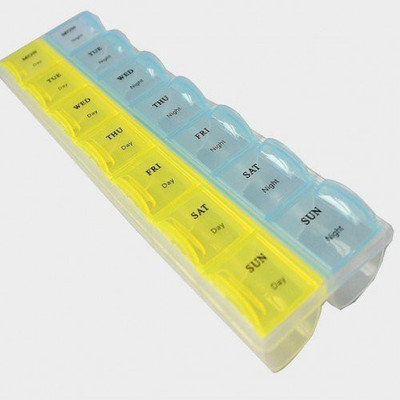 

LS Letsshop 1 Week 14 Cells Medicine Organiser Pill Box (Multicolor)012 Medicine Dispenser