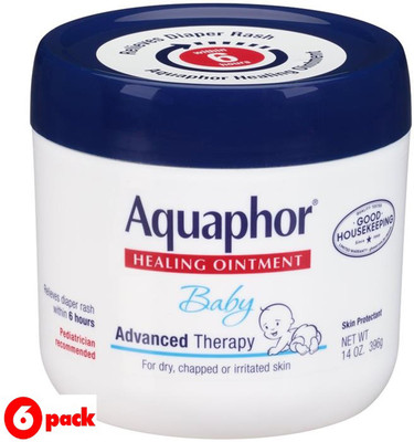 

Aquaphor Baby Healing Ointment Diaper Rash Cream - 396G (14oz) (Pack of 6)(2376 g)
