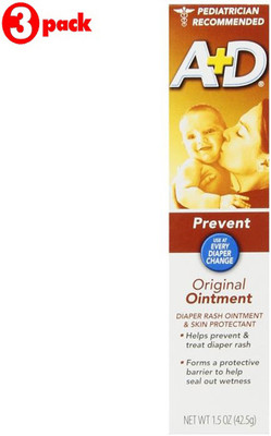 

A+D Original Ointment Diaper Rash Ointment 113G (4oz) - Prevent (Pack of 3)(339 g)
