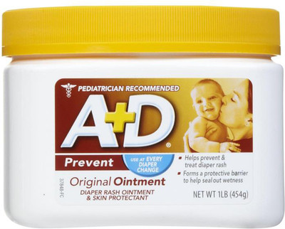 A+D Original Ointment Diaper Rash Ointment 454G (1Lb) - Prevent (Pack of 2)(908 g)
