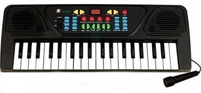 

TINEE 37 Keyboard Piano with Mic and Charger by Cora,Melody Musical Piano for Kids with Recording Facility.(Multicolor)
