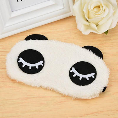 

Sooperstore Fashion Panda Sleeping Eye Plush Mask Nap Eye Shade Cartoon Blindfold Sleep Eyes Cover Sleeping Travel Rest Eye Patch Sleep Mask (Black) Eye Shade(Black), White