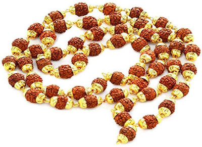 

Jaipur Gemstone Rudraksh Shiv Shakti Kawach Mala With NAtural Rudraksh Wood Chain