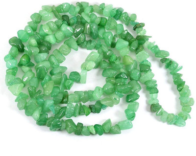 

Crystu Green Jade Mala Chip Bead for Healing, Meditation, Protection, Energy, Amplification, Cleanser, Abundance, Luck Mala/Necklace for Unisex/Jewellery / Rosary Beads Jade Crystal Necklace