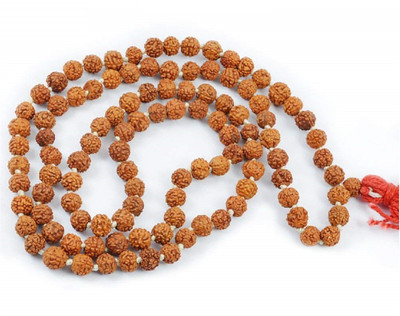 

Crystu Lab Certified Original Rudraksha Mala / Necklace Natural Beads/Certified Mala/Rosary Beads Beads Crystal Necklace