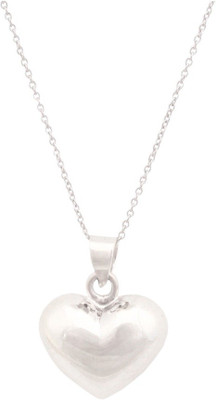 

La Belle Vie (LBV) Heart Pendant Rhodium Sterling Silver Pendant