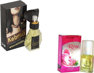 

Wellgoods Pack of (2) Kebron- Rose(20) - 50ml Eau de Parfum - 50 ml(For Men & Women)