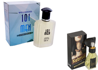 

Wellgoods Pack of (2) 101 Men - Cobra kebron- 130ml Eau de Parfum - 130 ml(For Men & Women)