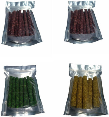 

SAWAY COMBO PACK Munchy kabab mint Chocolate and Chicken Flavor (pack of 4) Mint, Chicken, Lamb Dog Chew(1800 g, Pack of 4)