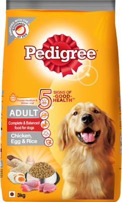 Pedigree High Protein Variant Chicken, Egg, Rice 3 kg Dry Dog Food