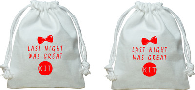 

The Crazy Me Last Night Was Great Kit/Pouch Potli(White)