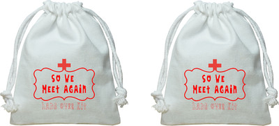 

The Crazy Me So We Meet Again Hangover Kit/pouch Potli(White)