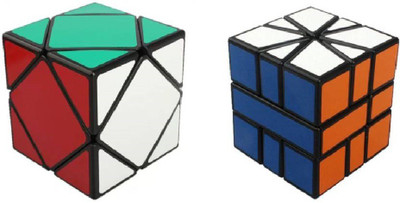 

Toy Arena Stickerless Square One and Skewb Cube -Pack of 2(2 Pieces)
