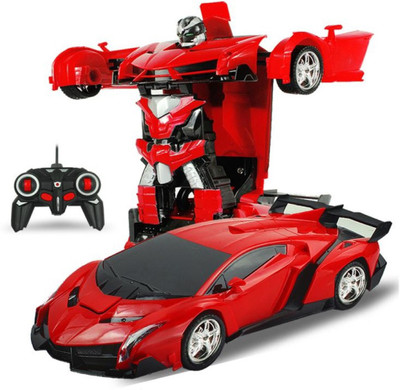 

TOYGALAXY Rc Toys Lambroghini Transformer RC car Red (Red)(Red)
