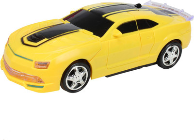 

BIG MONKEY TOYS Robot to Car Converting Transformer toy kids(Yellow, Black)(Yellow)