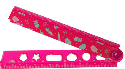 

Scoobies Scobies Squad Fold Up Ruler for Kids Ruler(Set of 1, Pink)