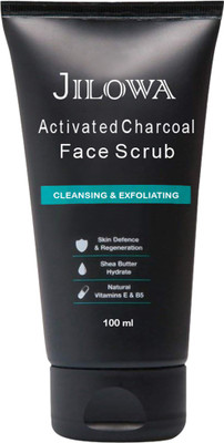 

Jilowa Activated Charcoal Deep Cleansing De-Tan Face Scrub(100 ml)