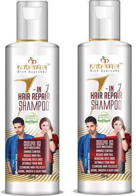 

Nutramantra 7-in-1 Hair repair Sampoo Natural & Paraben Free- 200ML (Pack of 2)(400 ml)