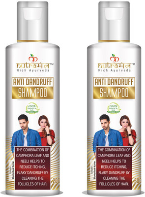 

Nutramantra Anti-Dandruff Sampoo Natural & Paraben Free- 200ML (Pack of 2)(400 ml)