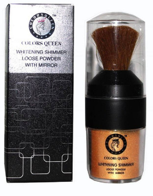 

colors queen Shimmer Loose Powder with mirror(golden)