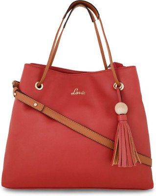 

Lavie Women Evening/Party Red Genuine Leather Satchel