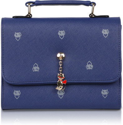 

Fiona Trends Women Evening/Party Blue PU Sling Bag