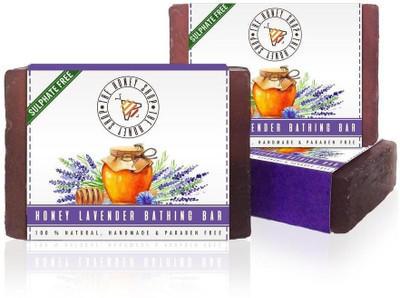 

THE HONEY SHOP Honey Lavender Bathing Bar (Sulphate & Parabeen Free)(299 g, Pack of 3)