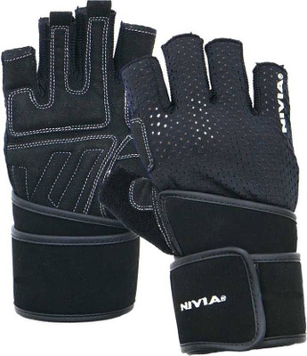 

Nivia Sniper Perfect Fit Gym Gym & Fitness Gloves (, Black