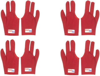 

MattZig Eight Pcs of Pool Snooker Billiard Gloves (, Multicolor, Red