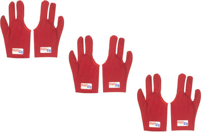 

MattZig Six Pcs of Pool Snooker Billiard Gloves (, Red