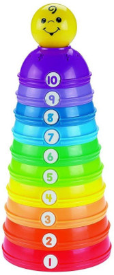 

Fisher-Price Brilliant Basics Stack and Roll Cups(Multicolor)