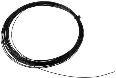 

QUINERGYS ® Ultra-premium Badminton String Super Duability & High Repulsion Nylon - Black 0.68 Badminton String - 10 m(Black)