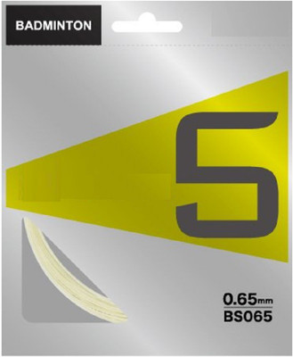 

QUINERGYS ® Durable Nylon Fiber Badminton Strings for Power "Aerosonic" - White 0.69 Badminton String - 10 m(White)