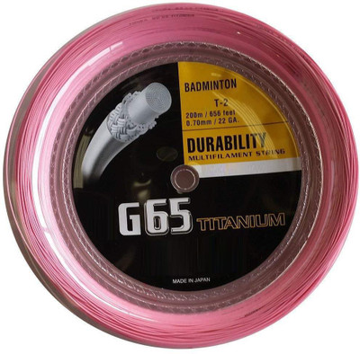 

QUINERGYS ® BG95 0.69mm Diameter Professional Badminton strings for Badminton Racket - Pink 0.69 Badminton String - 10 m(Pink)