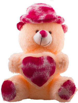 

HOMOKART cream & Pink teddy bear - 20 inch(Beige)