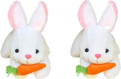

V Teddy Soft Rabbit With Carrot Pack Of 2 - 28 cm(White)