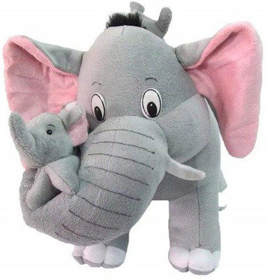 

ZOONIO Grey Playfull Elephant - 30 cm(Black)