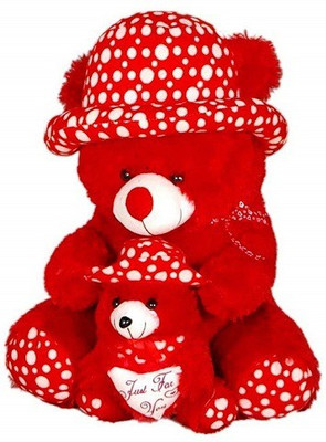 

GAMERPOINT Red Big Teddy Bear with Baby 60 cm - 11 cm(Black)