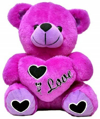 

GAMERPOINT Purple Love Teddy Bear 45cm - 11 cm(Multicolor)